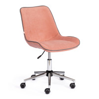 Кресло для персонала Style, хром/флок, цвет ассорти