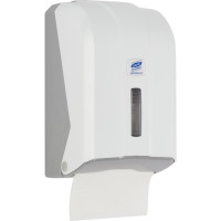 Диспенсер для листовой туалетной бумаги Luscan Professional, пластик, белый