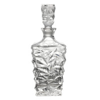 Графин-штоф Yiwumart, для виски и коньяка, стекло, 22 см, горлышко - 5,2 см, 800 мл