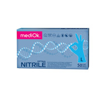 Перчатки одноразовые MediOk, размер L, 50 пар/упак