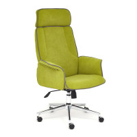 Кресло для руководителя Charm, флок, зеленое