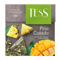 Чай Tess Pina Colada, зеленый фруктовый, 20 пирамидок