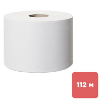 Туалетная бумага рулонная Tork SmartOne, 112 метров. 2-х слойная, белая