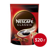 Кофе растворимый Nescafe Classic, 320 гр, вакуумная упаковка