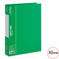 Папка файловая на 100 файлов Berlingo, А4 формат, корешок 30 мм, зеленая