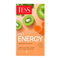 Чай Tess Get Energy, оолонг чай, 20 пакетиков