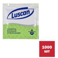Салфетки влажные Luscan, освежающие, саше, 1000 шт в упаковке