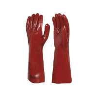 Перчатки рабочие PVC 400, красные