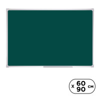 Доска магнитно-меловая OfficeSpace, размер 60*90 см, зеленая
