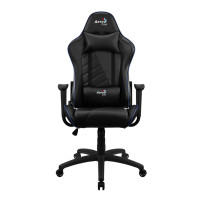 Игровое компьютерное кресло Aerocool AC110 AIR BB, искусственная кожа, черно-синий