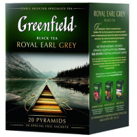 Чай Greenfield Royal Earl Grey, черный, 20 пирамидок