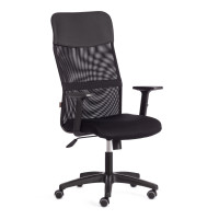 Кресло для руководителя Practic PLT, экокожа/ткань, черное
