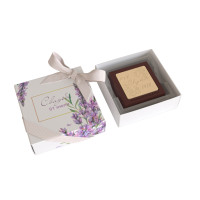 Шоколадная конфета Alma Chocolates, брендирование, в коробке, 20 г, 66*66*25 мм