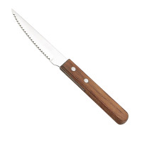 Нож для стейка Yiwumart, 21*2,1 см, нержавеющая сталь с деревянной ручкой, 50 шт/упак