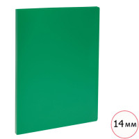 Папка с пружинным скоросшивателем Стамм, А4 формат, корешок 14 мм, зеленая