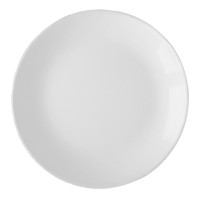 Тарелка десертная Кулинарк "Сфера", диаметр 19,5 см, опаловое стекло, белый, 6 шт/упак
