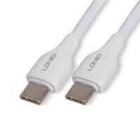Интерфейсный кабель Ldnio LC122-C, Type-C - Type-C, 2 м, белый
