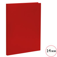 Папка Стамм с зажимом, А4 формат, корешок 14 мм, красная