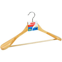 Вешалки для одежды OfficeClean, деревянные, анатомические, цвет сосна