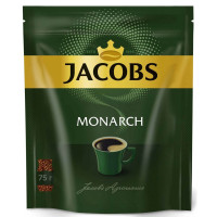 Кофе растворимый Jacobs Monarch, 75 гр, вакуумная упаковка