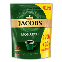 Кофе растворимый Jacobs Monarch, 220 гр, вакуумная упаковка