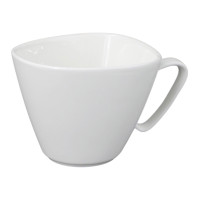 Чашка для чая Yiwumart, 200 мл, 9,5*9 см, треугольная, из фарфора, белая