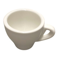 Чашка для кофе Yiwumart, для эспрессо, 67 мл, Диаметр - 3/6,5 см, фарфор, белый