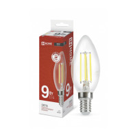 Лампа светодиодная In Home, LED, 1040Лм, 9W, E14, 4000K, нейтральный белый, форма свеча на ветру