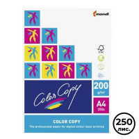 Бумага Color Copy, A4, 200 гр/м2, 250 листов в пачке, матовая