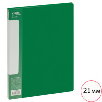 Папка файловая на 60 файлов Berlingo, А4 формат, корешок 21 мм, зеленая
