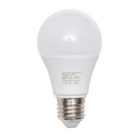 Лампа светодиодная SVC A60-10W-E27-3000K, 10 Вт, 3000К, теплый белый свет, E27, форма шар