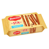 Печенье Яшкино Stix, в молочном шоколаде, 130 гр